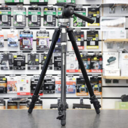 USED Manfrotto 190XDB Aluminium Tripod 190 + 390RC2 Max Load 5KG