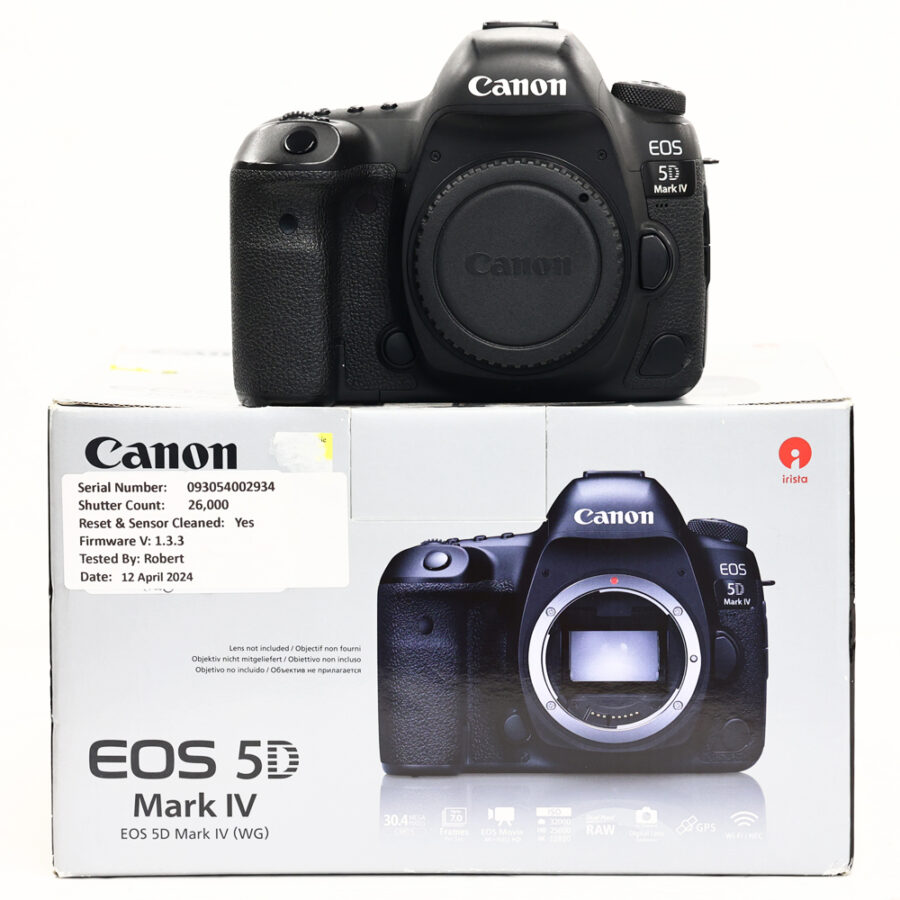 USED Canon EOS 5D Mark IV DSLR - 26K Acts - Boxed STK: 41003