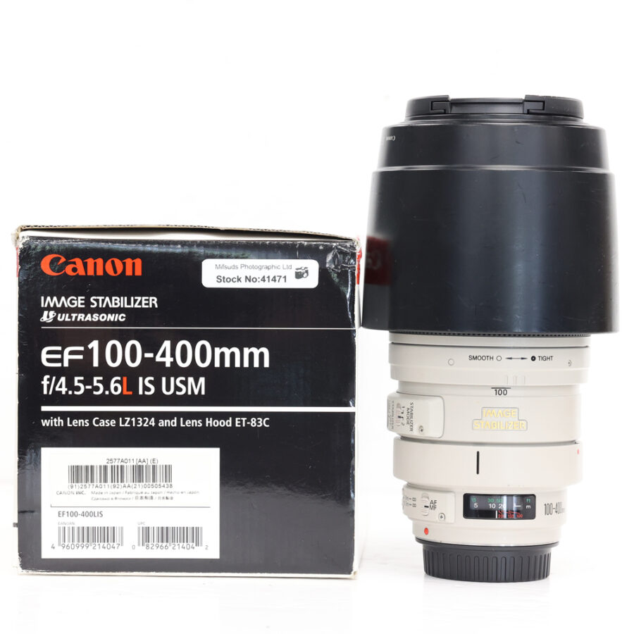 USED Canon EF 100-400mm F4.5-5.6 L IS USM STK 41541 Boxed