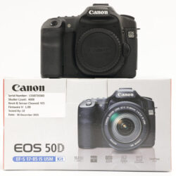 USED Canon EOS 50D DSLR Camera -  Shutter Count  TBC