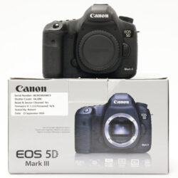 USED Canon EOS 5D Mark III Body - 64K Shutter Count Boxed STK 43593