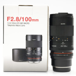 USED Samyang 100mm F2.8 ED UMC Macro MF Boxed - Fujifilm X-Mount STK 43554